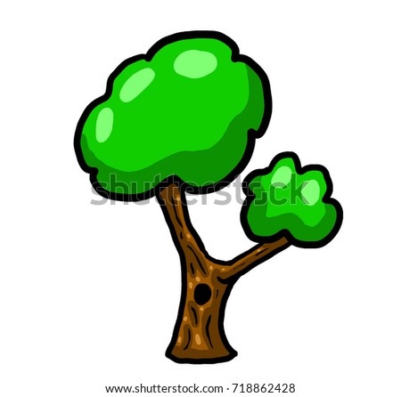 Digital illustration of a tree