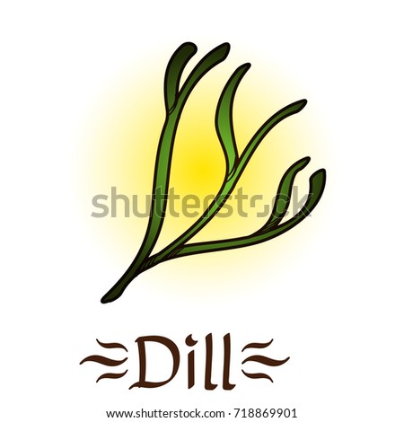 Spices and condiments color illustration for menu design, packaging, for creating a logo or emblem.