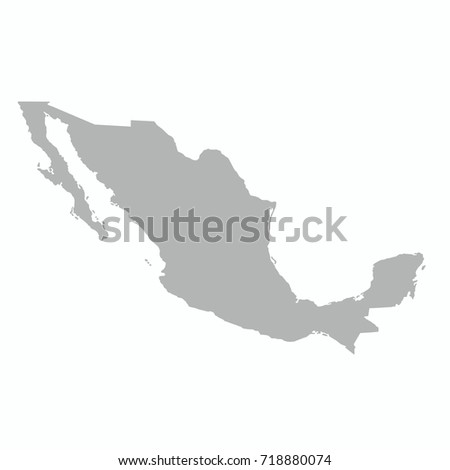 mexico country map outline vector