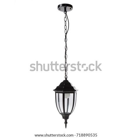 Street lamp isolated on white background