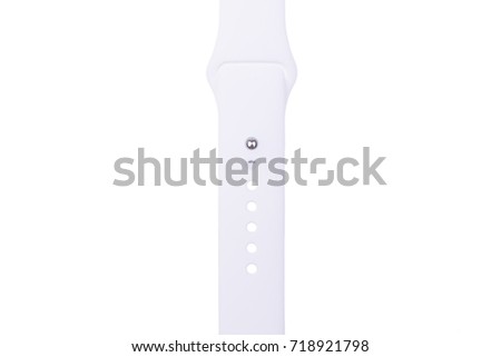 Watchband. Silicone strap for sports watches. Color bracelet for smart watches.