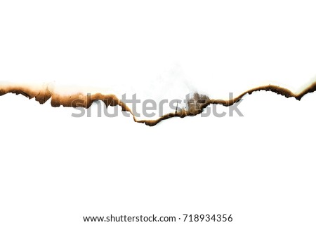 Paper burns on white backgrounds
 Royalty-Free Stock Photo #718934356