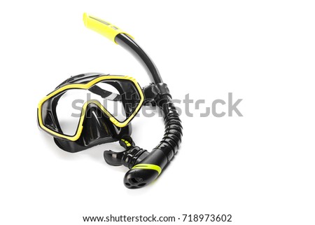 Snorkel and Diving Mask Royalty-Free Stock Photo #718973602