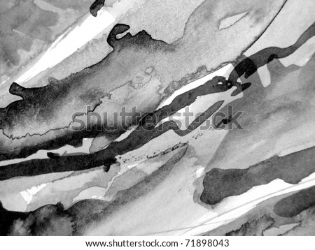 Black and White Watercolor Background 2