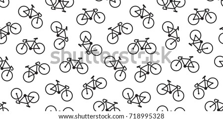 bicycle icon cycling illustration Seamless Pattern wallpaper background vector