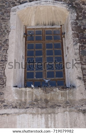 Window of Actopan convent in Hidalgo