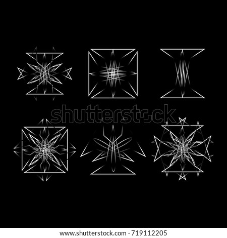  Cosmic geometry astrological star pattern symbols
