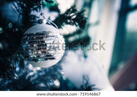 Christmas Decoration background close up 