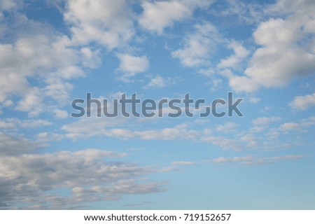 blue sky with many cloud