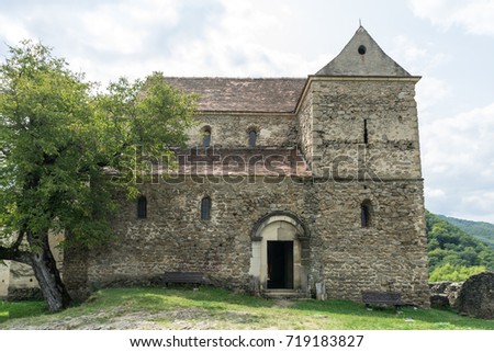 Fortified church in Cisnadioara, Romania
