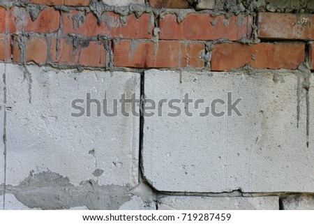 Detail of damaged wall texture