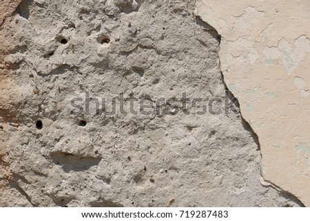Detail of damaged wall texture
