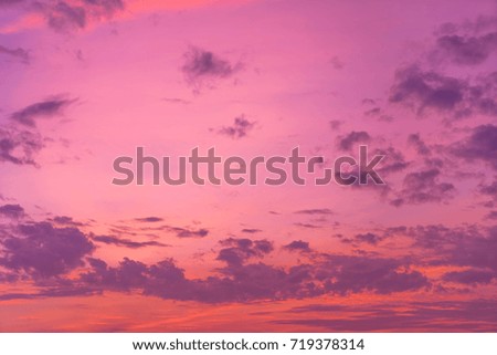 Beautiful sky during sunrise in the morning