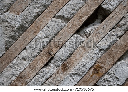 Wood and concrete wall background