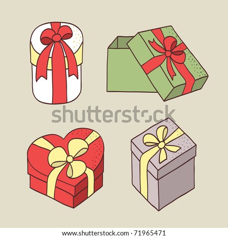 gift boxes with bow