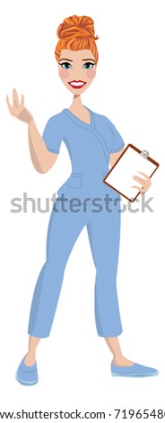 Nurse avatar / vector / clip-art / logo / icon