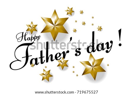 Father's Day, Beautiful greeting card poster 
