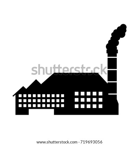 industry factory building plant and factory power and smoke