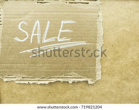 cardboard sign sale. black friday discounts