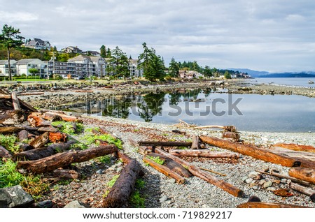 Campbell River viewed from Shelter Point Royalty-Free Stock Photo #719829217