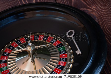The key lying on the roulette wheel