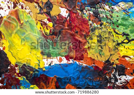 abstract colored background of wax crayons