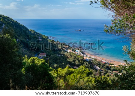 landscape Corfu, Greece.