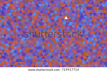 Light Blue, Yellow vector triangle mosaic background. A vague abstract illustration with gradient. A completely new design for your business.