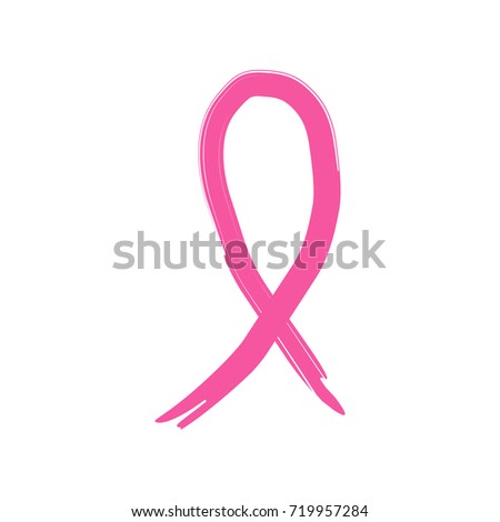 Pink ribbon grunge