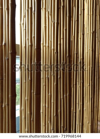 Background, Wall from Bamboo
