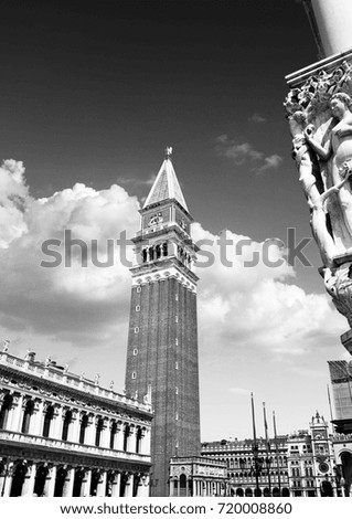 San Marco square and tower. Venice, Italy.