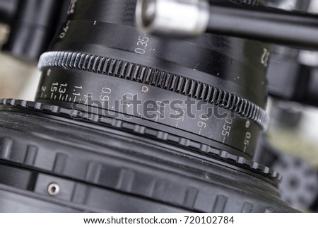 Cinema lens focusing ring