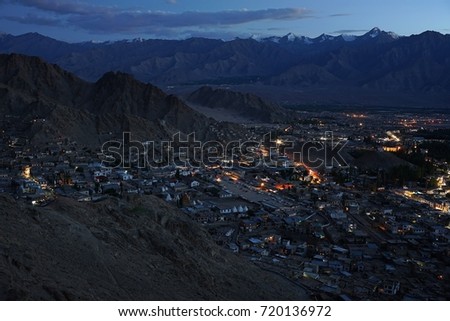 Leh Town, Ladakh, Jammu and Kashmir, India