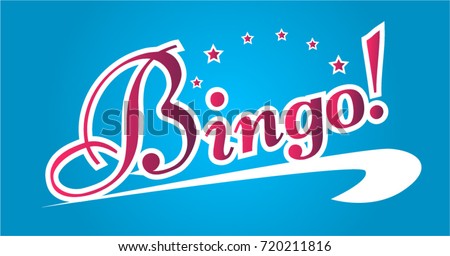 Bingo, Beautiful greeting card poster