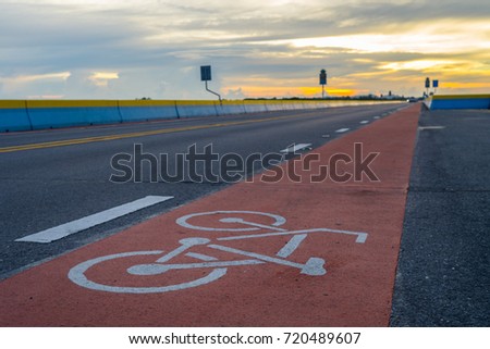 Bicycle lane.