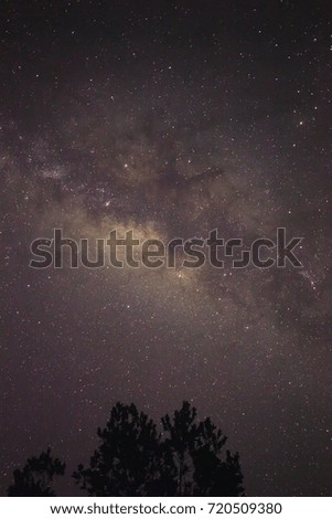 Milky way galaxy rising somewhere in Sabah Borneo