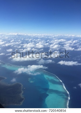 Bora Bora view from above