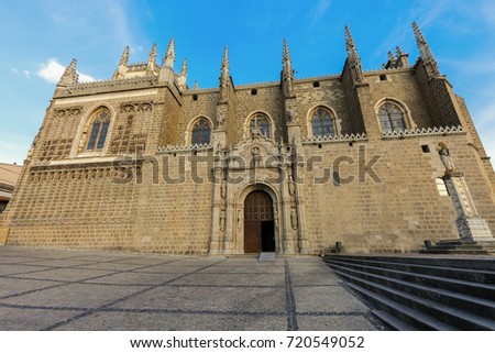 Monastery of San Juan de los Reyes in Toledo. Toledo, Castileâ??La Mancha, Spain.