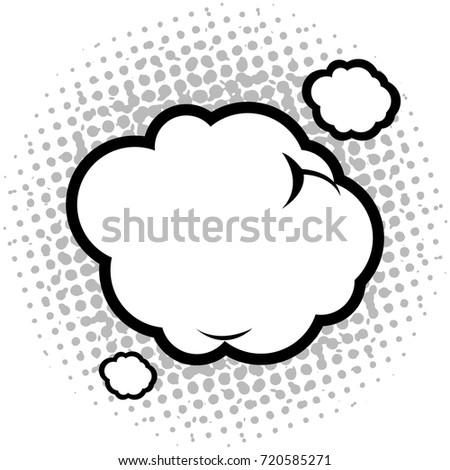 Isolated comic bubble chat on a white background, Vector illustration