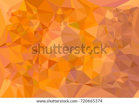 Low poly yellow mosaic background. Template design, list, front page, brochure layout, banner, idea, cover, print, flyer, book, blank, card, ad, sign, sheet. Copy space. Vector clip art