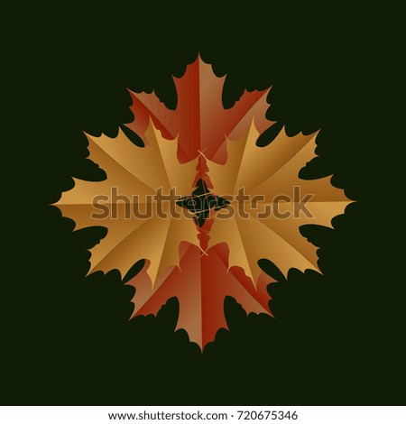 Colored thanksgiving background with leaves, Vector illustration