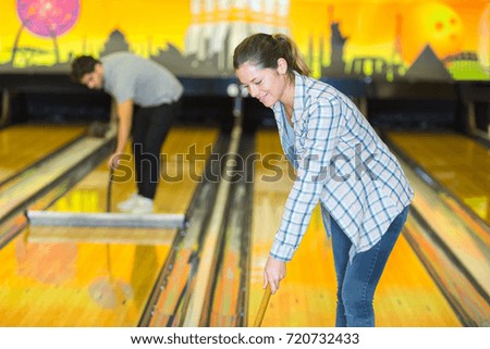 cleaning bowling center