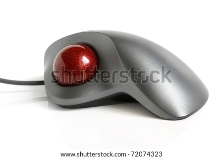 Trackball on a white background Royalty-Free Stock Photo #72074323