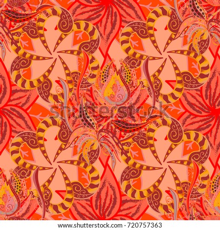 Vector Nice fabric pattern. Abstract elegance seamless pattern with floral background.