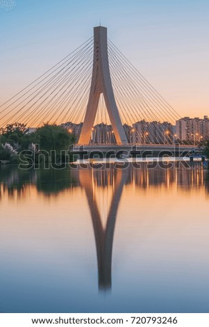 The cable bridge in Suzhou China
