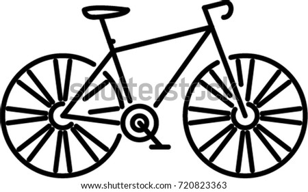 bicycle outline icon
