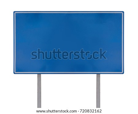 Isolate road sign on white background