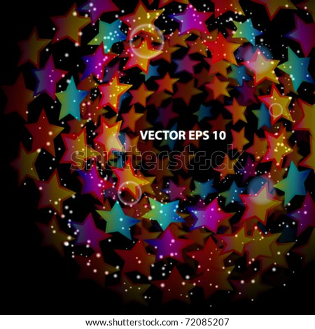 Abstract star vector background.