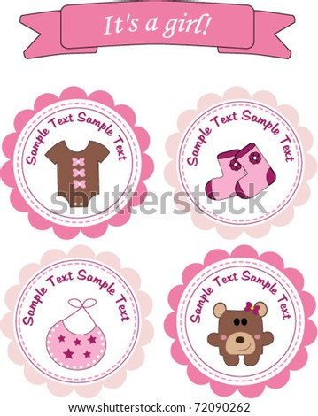 Baby girl stickers