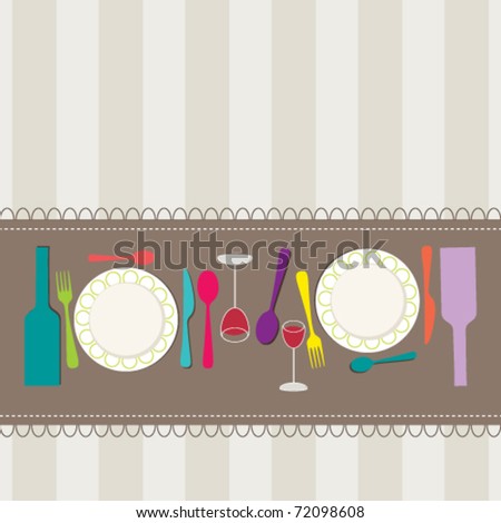 Vector illustration of restaurant menu concept design